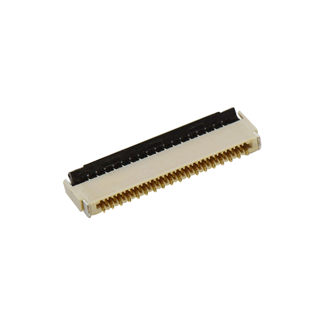 F0301 FPC FFC连接器Pitch 0.30mm H0.9mm双排卧贴后掀盖双面接 FPC 35Pin本色 镀全金G/F